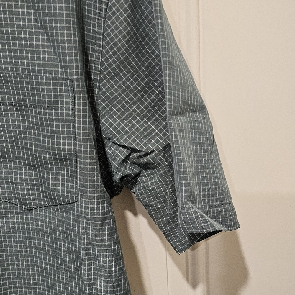 Croft & Barrow Teal Plaid Button Down Shirt - Picture 5 of 5
